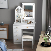 Ensemble commode de maquillage personnalisée pour meubles commode moderne à tiroirs Coiffeuse table de toilette