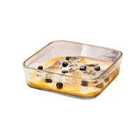 Contenants de préparation des repas en verre borosilicate de haute qualité, compatibles micro-ondes, réfrigérateur et lave-vaisselle, sans BPA, transparents, pour le déjeuner