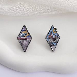 Fantasy Adventure Magic Movie Flower Theme Alfileres <span class=keywords><strong>de</strong></span> esmalte <span class=keywords><strong>de</strong></span> aleación <span class=keywords><strong>de</strong></span> zinc con niquelado negro para pedidos a granel <span class=keywords><strong>de</strong></span> aniversario <span class=keywords><strong>de</strong></span> Año Nuevo - Product Image 4