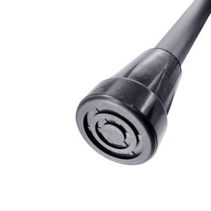 Bastón ajustable ligero de 2 secciones para hombres Aluminio negro con elegante agarre de madera - Product Image 5