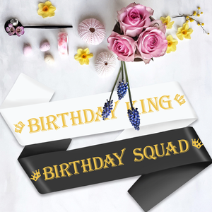 7個入り 面白いキングと部隊のサッシュセット 誕生日パーティーデコレーション 男性へのギフト - Product Image 6