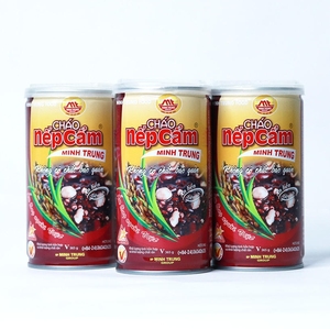 Porridge de riz noir collant en conserve, délicieux et sain, soupe de riz instantanée, lot en vrac, alimentation pour le petit-déjeuner - Product Image 1