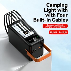 Banco de Energía Personalizado de Gran Capacidad 60000 80000 100000 120000mAh USB Tipo-C IPH con Cable de Datos para Camping - Product Image 4