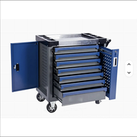 Carrito de Herramientas Resistente de 7 Cajones con Ruedas, Gabinete de Almacenamiento de Herramientas Rodante para Taller y Garaje con Cajones con Cerradura para Mecánicos