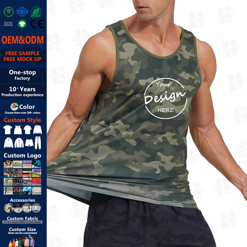 Custom Sublimation Quick Dry Men Tank