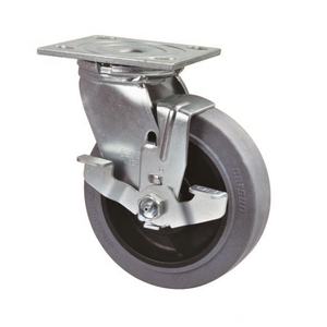 Hochleistungs-<span class=keywords><strong>8</strong></span>-Zoll-Industrie-Lenkräder Stahl-<span class=keywords><strong>Nylon</strong></span>-Kugellager Starre drehbare Stile Castor Lock-Ober platten rollen 6 Zoll - Product Image 5