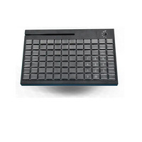 Serrure électronique et lecteur de carte magstrip KB84 84 touches USB /PS2 POS clavier Programmable pour les systèmes de point de vente d'ordinateur