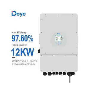 Deye SUN-12K-SG01LP1-EU 12kw 14kw 16kw高效单相混合太阳能逆变器，带48v储能电池