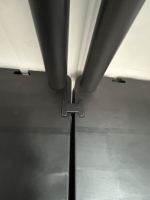 Étagère de rangement en plastique à 4 niveaux 80x40cm avec connecteurs pour supermarché, garage, entrepôt, outils et maison