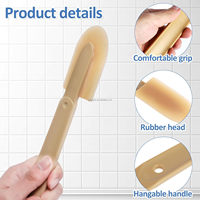 DIY OEM Bois Bambou Poignée Caoutchouc Outil de Calfeutrage Scellant Réutilisable Spatule Épandeur Silicone Calfeutrage Finition Set