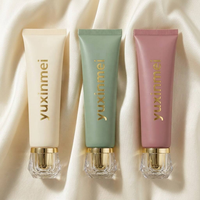 Tube de brillant à lèvres en PBL de 30 ml et 50 ml, avec bouchon à vis en acrylique à facettes cristallines, pour soins de la peau, OEM, ODM, logo personnalisé, vente en gros