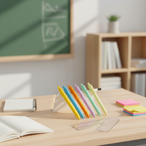Stylo à bille en plastique recouvert <span class=keywords><strong>de</strong></span> caoutchouc, multicolores, pas cher, macaron, mignon, stylo cadeau coloré - Product Image 4