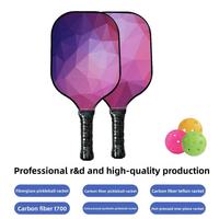Raquette de pickleball légère, durable et portable en fibre de verre composite T300 pour l'entraînement et le divertissement, facile à ranger pour adultes