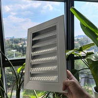 Grille d'aération extérieure en aluminium étanche avec moustiquaire et ventilateur d'extraction, taille personnalisée, cadre en aluminium thermolaqué, OEM