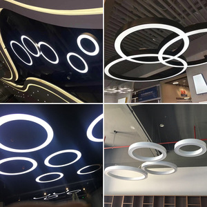 Suspension LED E26 3500K Blanc Chaud Corps Doré en Acier Inoxydable Hauteur Réglable Ra90 Garantie 5 Ans Anti-Éblouissement Dimmable - Product Image 3