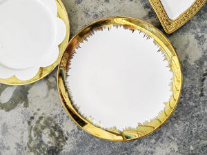 Venta caliente juegos de vajilla baratos con borde dorado Cuencos de cerámica Assiettes a granel <span class=keywords><strong>en</strong></span> porcelana <span class=keywords><strong>en</strong></span> Gros platos de cerámica tonelada - Product Image 4