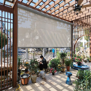 Stores roulants coupe-vent extérieur en aluminium Zip Screen pare-soleil volets lavables stores extérieurs personnalisés - Product Image 2