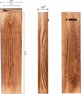 Macetas de pared de madera decorativas para jarrones de pared de madera de plantas artificiales para sala de estar, dormitorio, baño, decoración de apartamento - Product Image 5