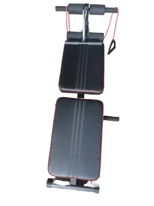KaraQoton Planche Abdominale Pliante Réglable en Métal Unisexe, <span class=keywords><strong>Banc</strong></span> Multifonctionnel en ABS pour Tonification Abdominale et Équipement de Fitness pour Sit-up - Product Image 3