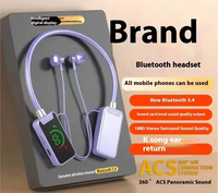 Écouteurs sans fil à écran LCD couleur JL, longue autonomie, son HiFi, tour de cou, intra-auriculaires, réduction de bruit, IPX4