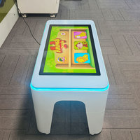 Table interactive de jeu et d'apprentissage détachable avec écran tactile 10 points de 32 pouces, LED, WiFi et Bluetooth