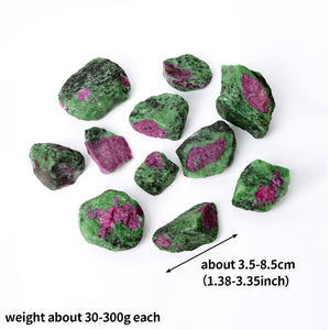 หินรูบี้โซไซต์คุณภาพสูงสำหรับการบำบัดทางจิตวิญญาณและสะสม - Product Image 3