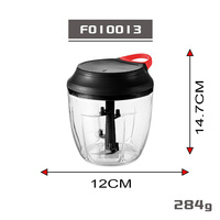 Handmatige Plastic Groenten & Vleesmolen Handpull-Type Knoflookblender En Stamper Keukengadgets Voor Gestoofde Gehakte Knoflook