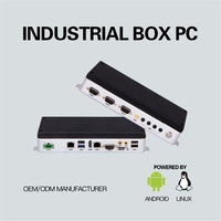 2 Ethernet 4 USB 4 COM Ultra Mini Industrial Fanless Embedded Box PC Android RK3399 RK3568 RK3588 en stock
