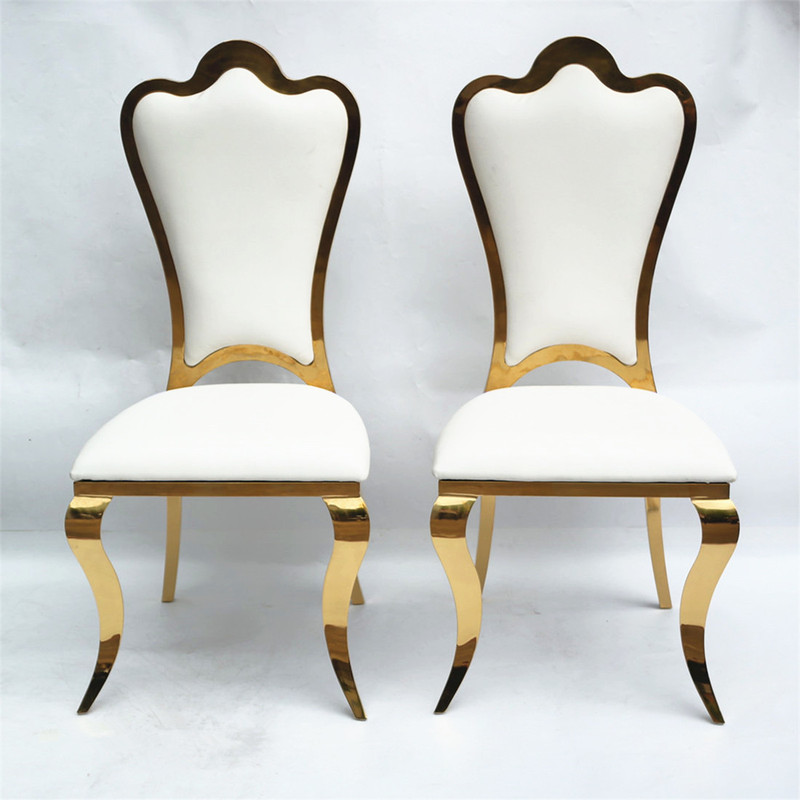 Modern Gold Stainless Steel High Back