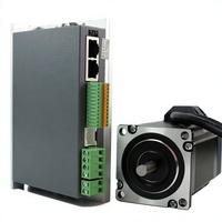 LICHUAN RS485 Nema 23 Motor Stepper Hibrida 2.2N.m 4A 2 Fase Loop Tertutup dengan Kit Driver LC57H280+CL57R