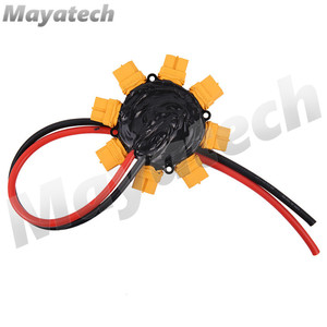 Placa de distribución de energía Mayatech, versión soldada de alta corriente XT60 de 8 ejes para drones multirrotor y aeronaves RC - Product Image 1