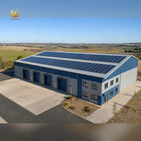 Almacén Logístico Industrial de Acero Prefabricado con Múltiples Bahías de Carga y Sistema de Energía Solar para la Construcción de Talleres Metálicos