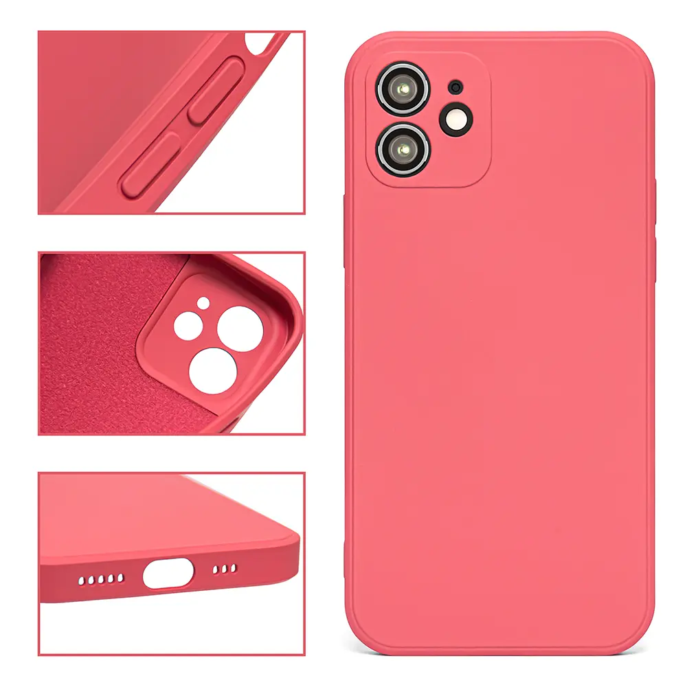Candy Colors TPU Camera Protection Silicon Mobile Phone Cases With Premium Micro Fiber Inside For iPhone 13 Pro