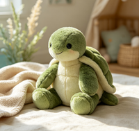 Jouet en peluche tortue personnalisé, peluche souple en forme de tortue, fabrication OEM ODM, logo personnalisé pour cadeau et souvenir