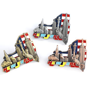 מגנט למקרר ממתכת, מזכרת תיירותית מניו יורק, מתנה אישית, סיטונאי, יצרן ציוד מקורי - Product Image 2