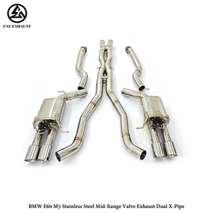 Sistema de Escape Catback de Acero Inoxidable 304 con Silenciador Valvetronic para <span class=keywords><strong>BMW</strong></span> <span class=keywords><strong>M5</strong></span> E60 E61 5.0L <span class=keywords><strong>V10</strong></span> (Control Remoto) - Product Image 2