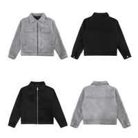 Blousons de travail en cuir coupe-vent multi-poches robustes et décontractés pour l'hiver, avec fermetures éclair, vente en gros sur mesure