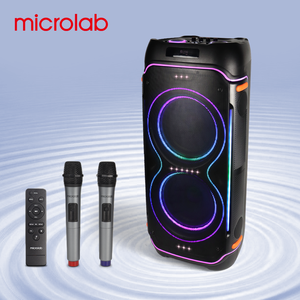 OEM/ODM Altavoz de 10 Pulgadas, Caja de Sonido Grande para Fiestas al Aire Libre, DJ, RGB, Inalámbrico, Modo Dual, 2 Micrófonos, Microlab PT1000Pro - Product Image 1