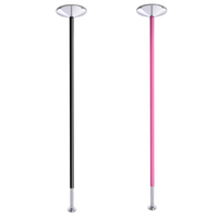 Barre de danse rose pour strip-teaseuse, en acier et silicone durables, réglable et extensible de 217 cm à 270 cm, pour usage domestique en intérieur