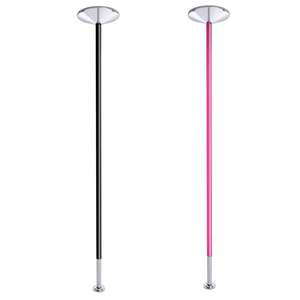 Barre de danse rose pour strip-teaseuse avec construction en silicone durable réglable, extensible de 217 cm à 270 cm pour une utilisation à domicile en intérieur - Product Image 3