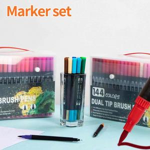 Lot de 120 marqueurs double embout à pointe fine et pinceau, non toxiques, pour enfants et adultes, pour peinture artistique et aquarelle - Product Image 2