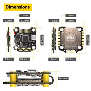 ESC SpeedyBee F405 60A 4 en 1 de Plástico con Protocolo DSHOT300/600 para Drones UAV, Entrada Lipo 3-6S - Product Image 5