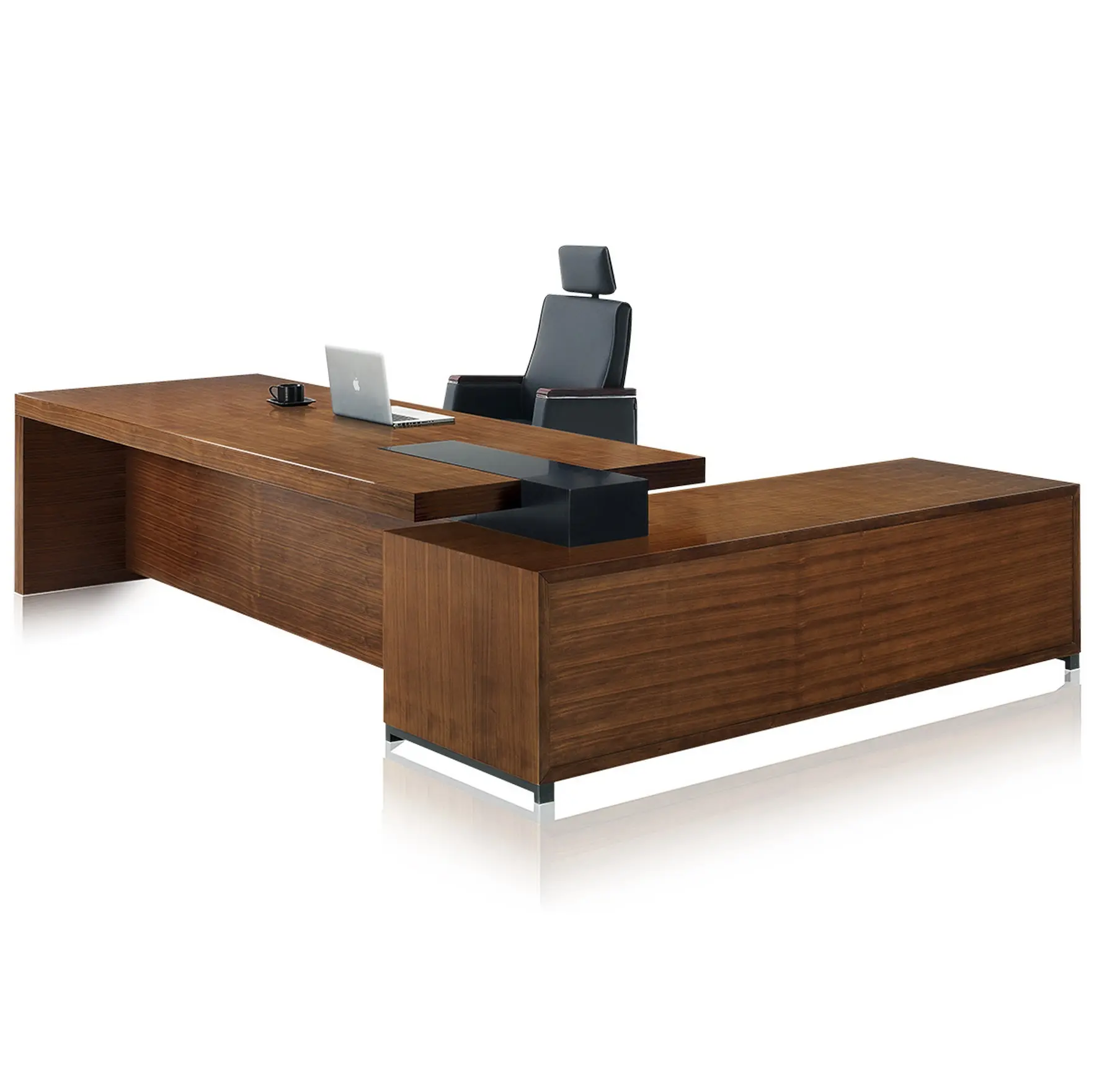 高級L字型CEOエグゼクティブ木製オフィスデスクのクラシックオフィス家具