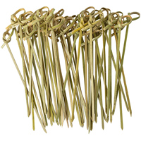 Brochettes en bambou vert pour apéritifs, certifiées FDA/LFGB, fabriquées en usine FSC/ISO, pics à cocktail en vrac