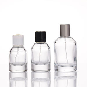 Flacon de parfum en verre transparent cylindrique de grande capacité, épaissi, vide, en gros, 30 ml, 50 ml, 100 ml - Product Image 1