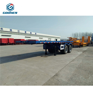 3 Axles <strong>Used</strong> 40 Feet 20ft 40ft Shipping Container Flat <strong>Bed</strong> Flatbed Second Hand Semi <strong>Truck</strong> Trailer <strong>for</strong> <strong>Sale</strong>