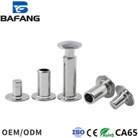 Rivet à tête plate ronde en acier inoxydable, sans nickel, diamètre 5 mm, plage de préhension 1-100