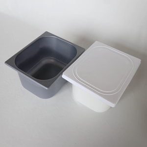 Contenants carrés en PP écologiques et non toxiques de 3 <span class=keywords><strong>litres</strong></span> (210*170*120mm) avec couvercles plats, personnalisables avec logo, pour crème glacée et gelato de luxe - Product Image 2