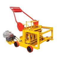 Machine mobile diesel QT40-3D pour la fabrication de blocs de béton sans palette, pour briques creuses et pleines