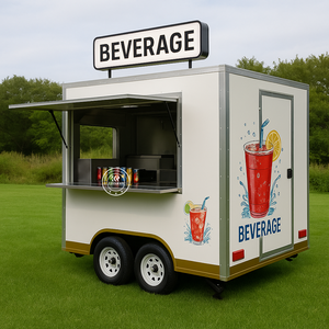 Camion de restauration mobile professionnel, remorque à glaces, équipement de fenêtre de vente, équipement de restaurant, frites, acier inoxydable, commercial - Product Image 4